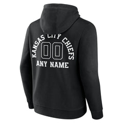 Kansas City Chiefs Personalized Name & Number Pullover Hoodie - Black sale