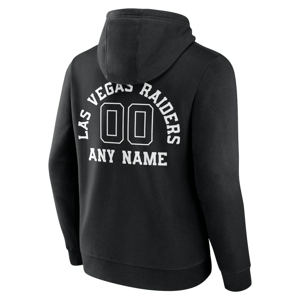 Las Vegas Raiders Personalized Name & Number Pullover Hoodie - Black outlet