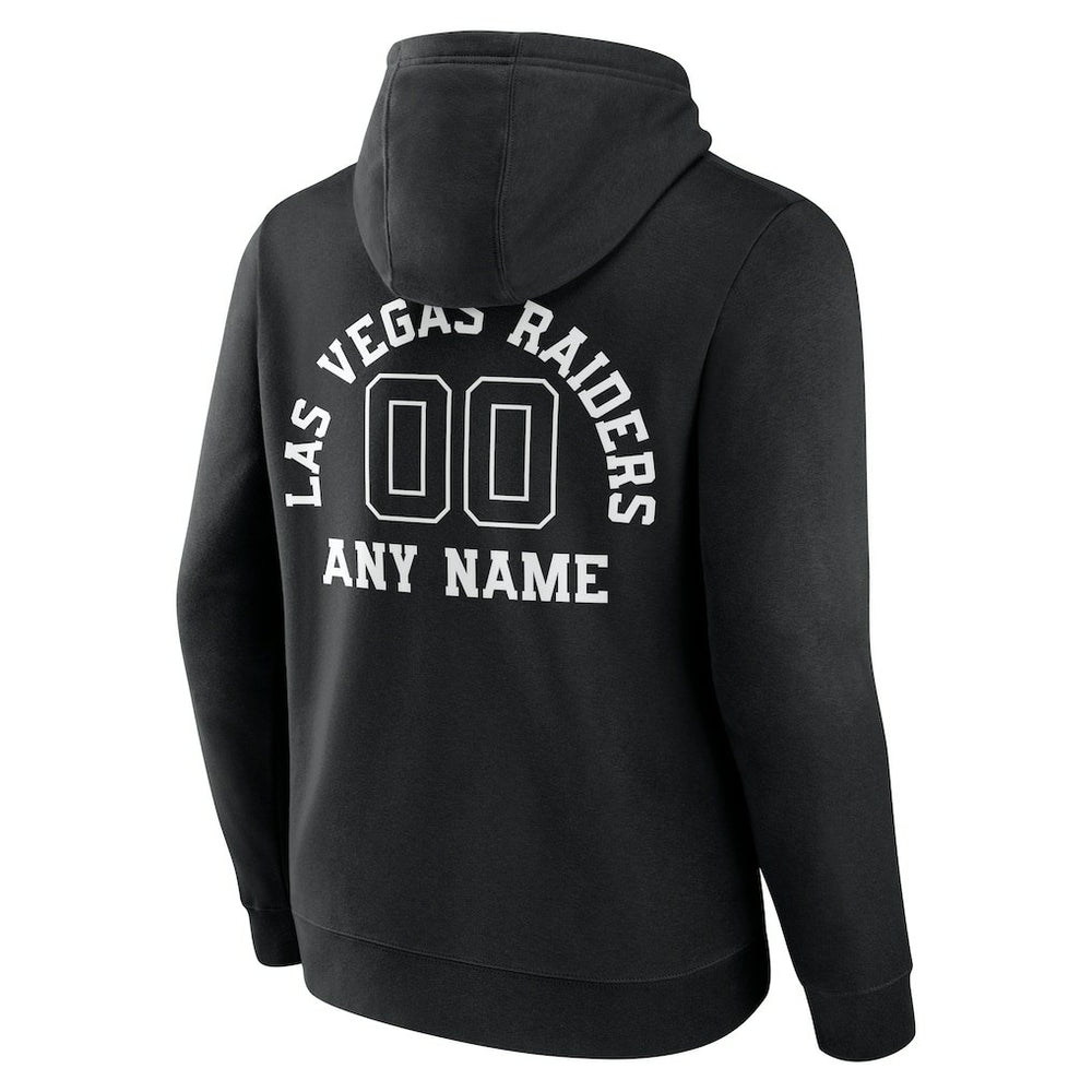 Las Vegas Raiders Personalized Name & Number Pullover Hoodie - Black outlet