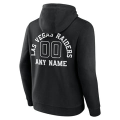 Las Vegas Raiders Personalized Name & Number Pullover Hoodie - Black outlet