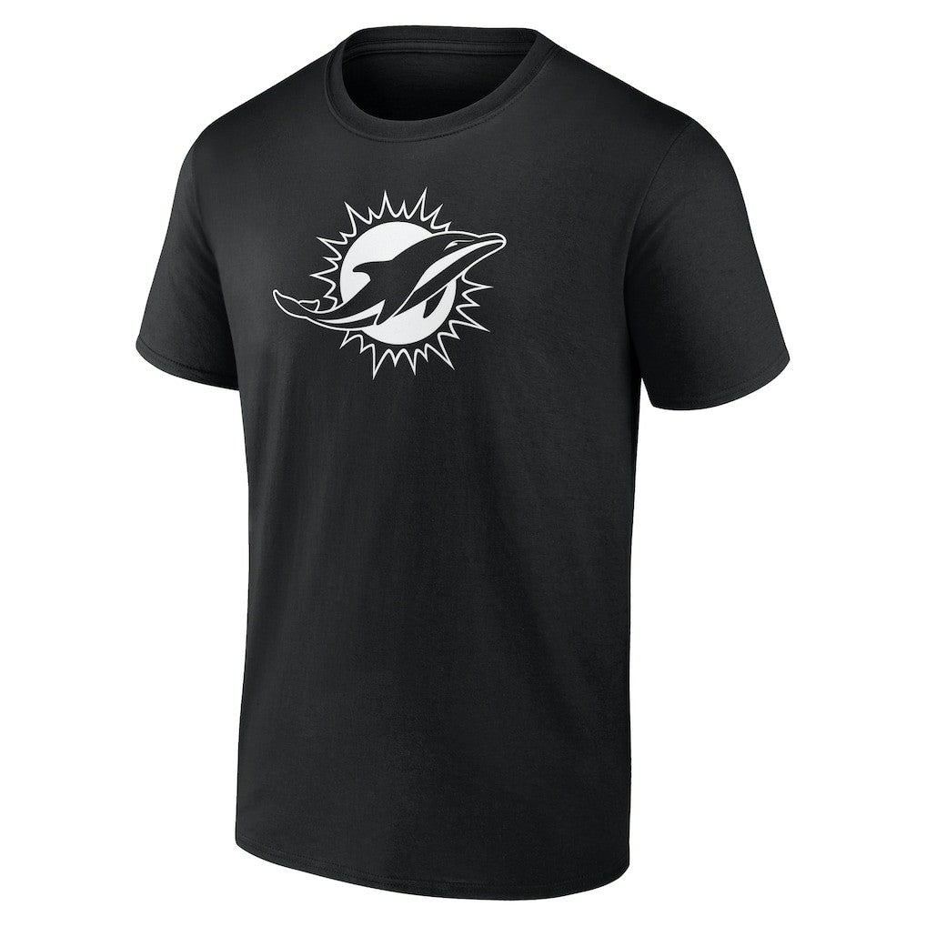 Miami Dolphins Personalized Name & Number Monochrome T-Shirt - Black online