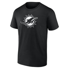 Miami Dolphins Personalized Name & Number Monochrome T-Shirt - Black online
