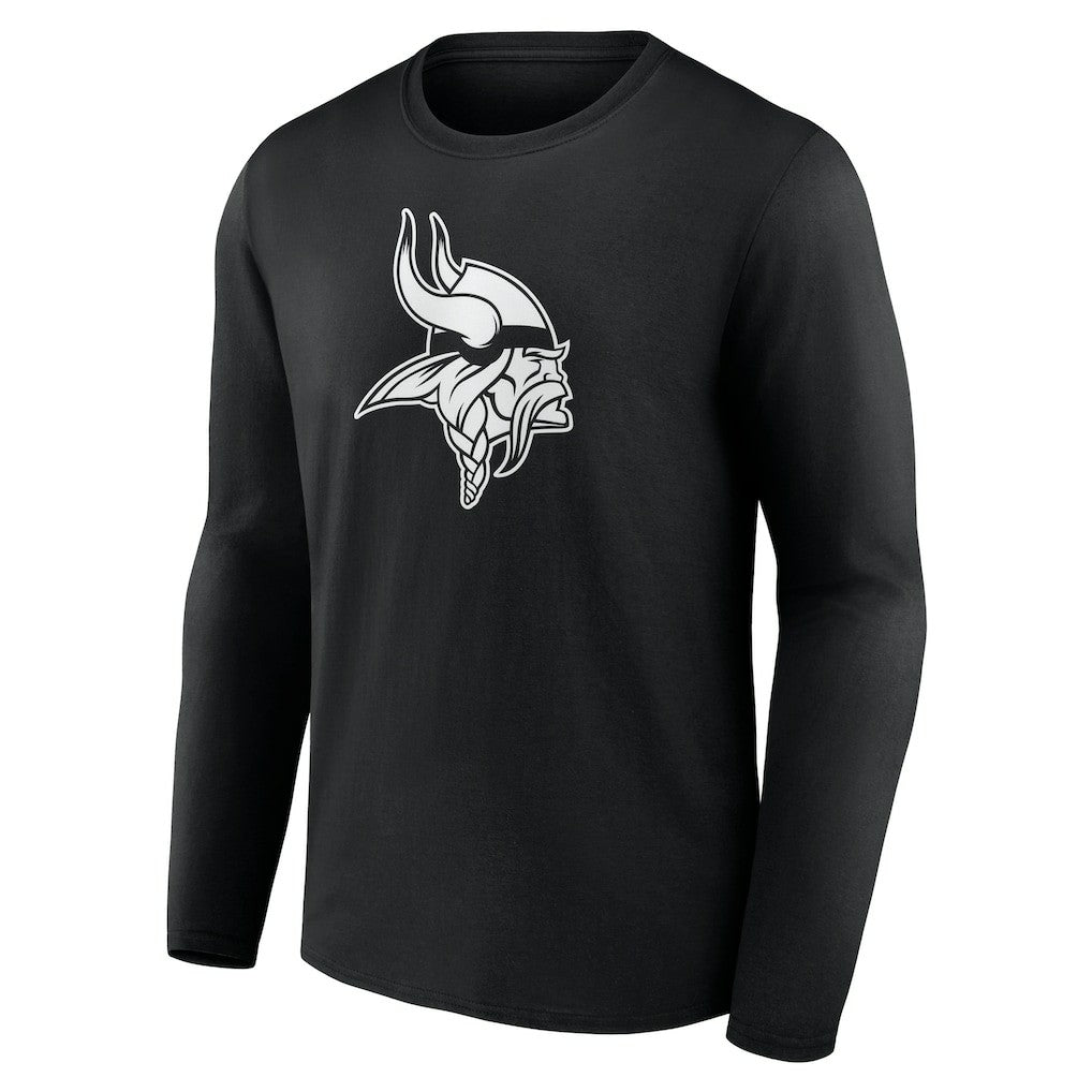 Minnesota Vikings Personalized Name & Number Monochrome Long Sleeve T-Shirt - Black sale