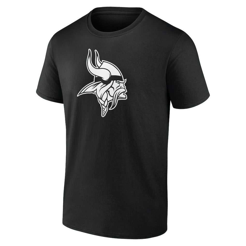 Minnesota Vikings Personalized Name & Number Monochrome T-Shirt - Black for sale