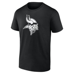 Minnesota Vikings Personalized Name & Number Monochrome T-Shirt - Black for sale