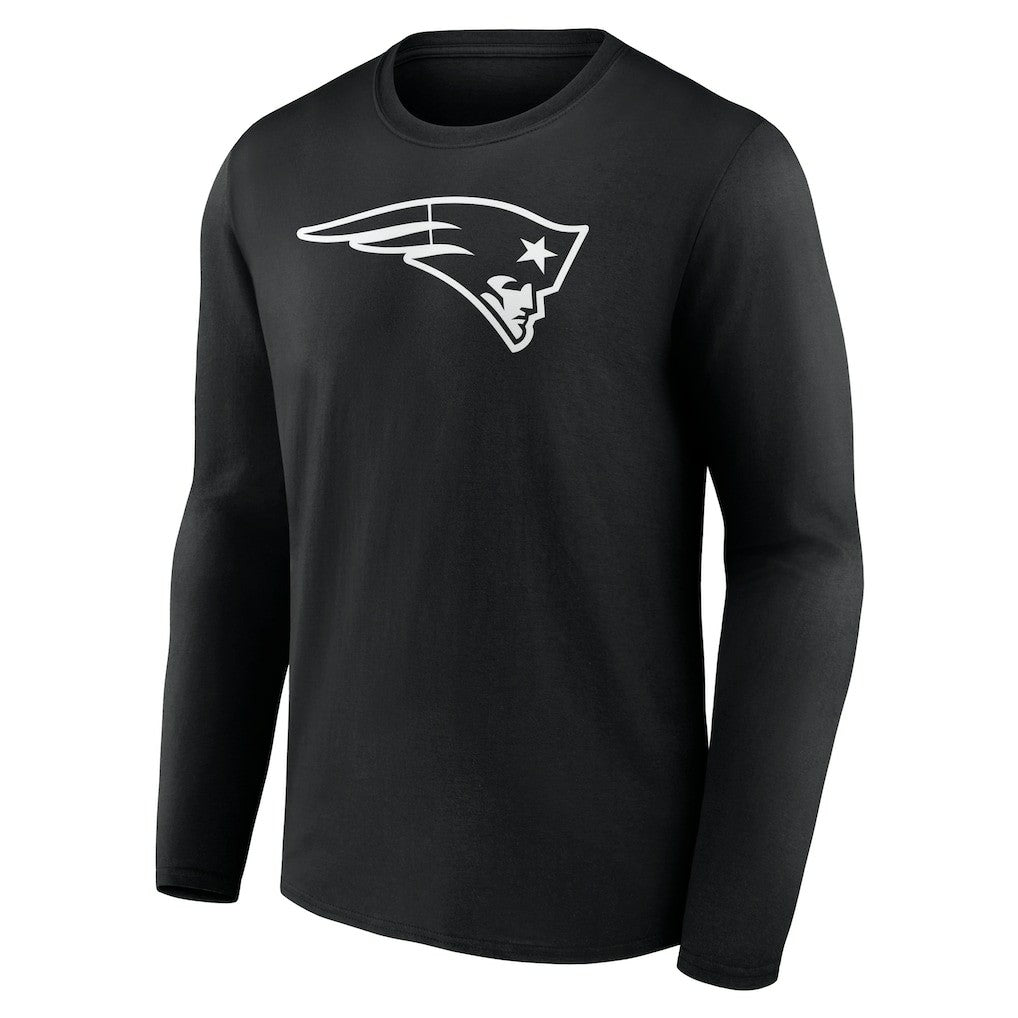 New England Patriots Personalized Name & Number Monochrome Long Sleeve T-Shirt - Black outlet