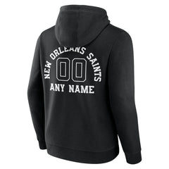 New Orleans Saints Personalized Name & Number Pullover Hoodie - Black cheap