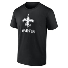 New Orleans Saints Personalized Name & Number Monochrome T-Shirt - Black outlet