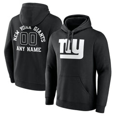 New York Giants Personalized Name & Number Pullover Hoodie - Black outlet
