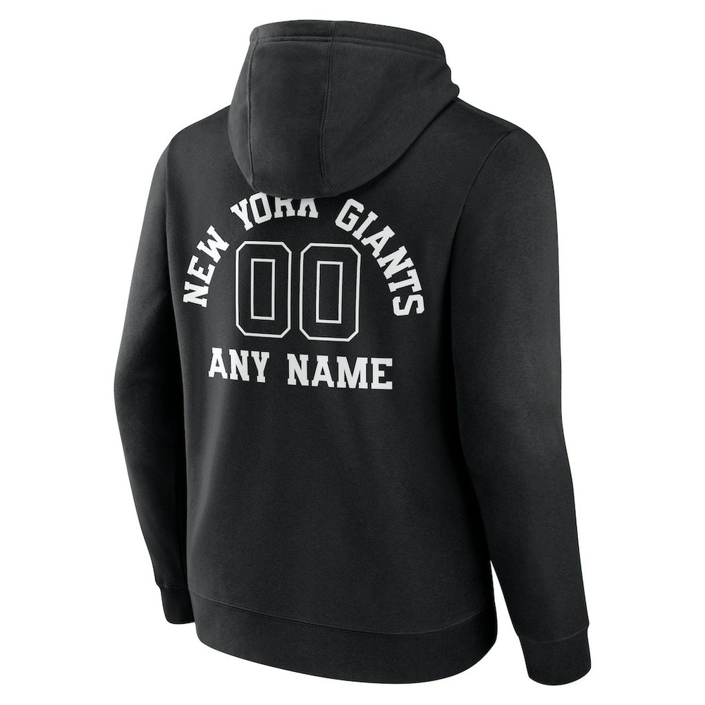 New York Giants Personalized Name & Number Pullover Hoodie - Black outlet