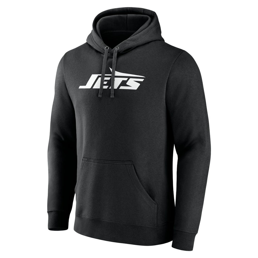 New York Jets Personalized Name & Number Pullover Hoodie - Black for sale