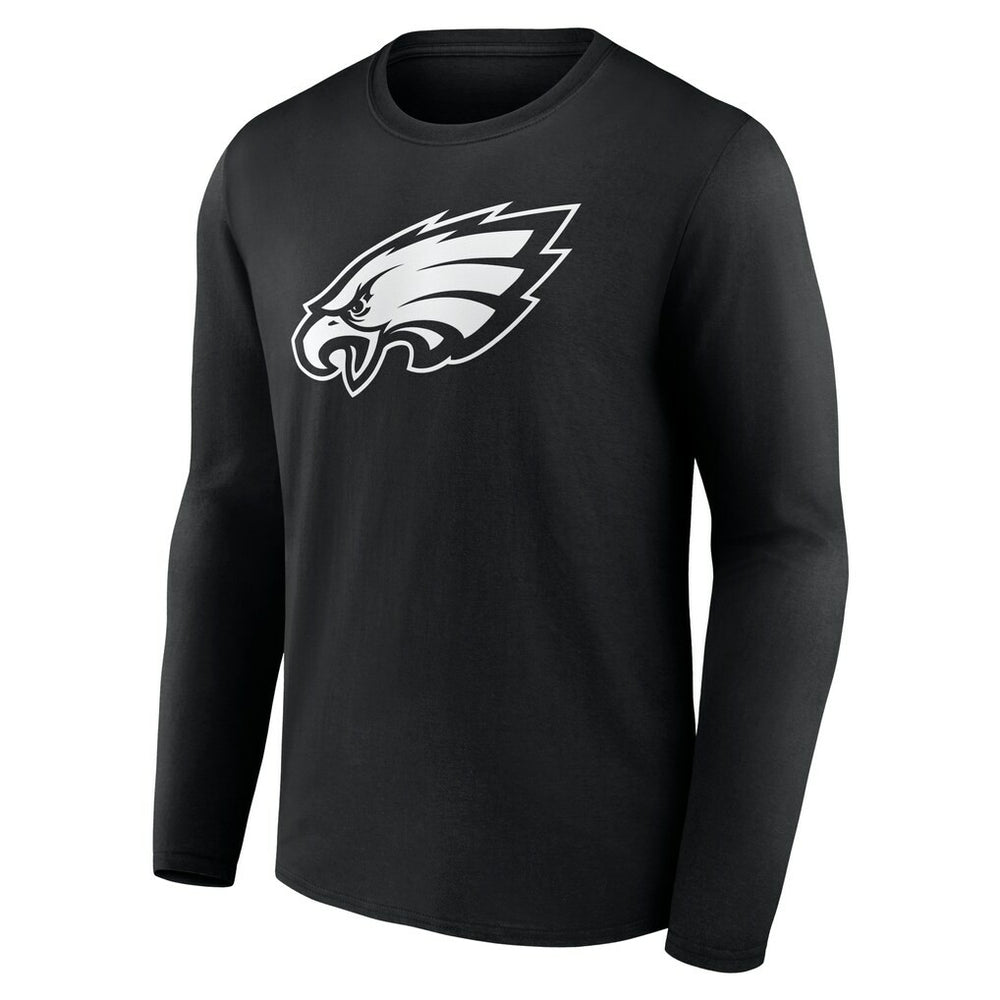 Philadelphia Eagles Personalized Name & Number Monochrome Long Sleeve T-Shirt - Black sale