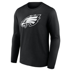 Philadelphia Eagles Personalized Name & Number Monochrome Long Sleeve T-Shirt - Black sale