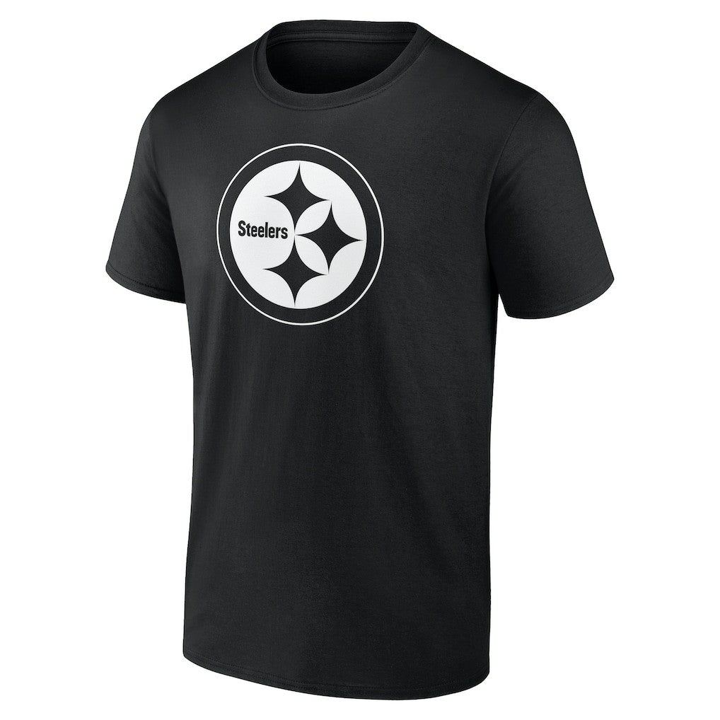 Pittsburgh Steelers Personalized Name & Number Monochrome T-Shirt - Black on sale