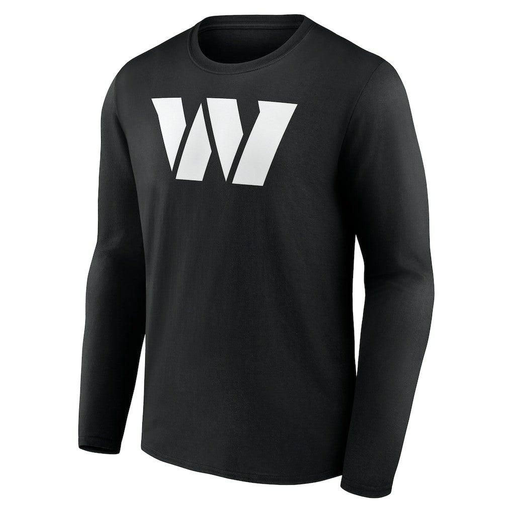 Washington Commanders Personalized Name & Number Monochrome Long Sleeve T-Shirt - Black sale