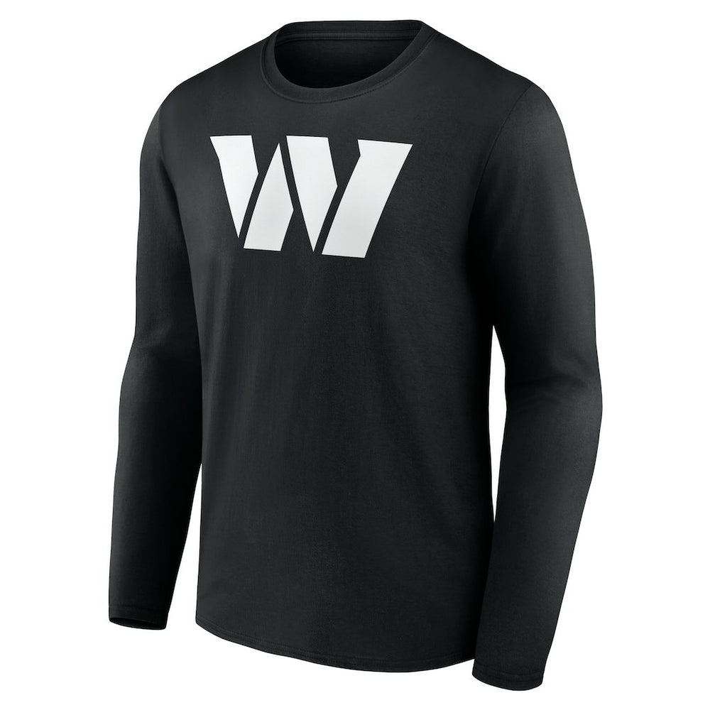 Washington Commanders Personalized Name & Number Monochrome Long Sleeve T-Shirt - Black sale