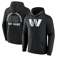 Washington Commanders Personalized Name & Number Pullover Hoodie - Black outlet