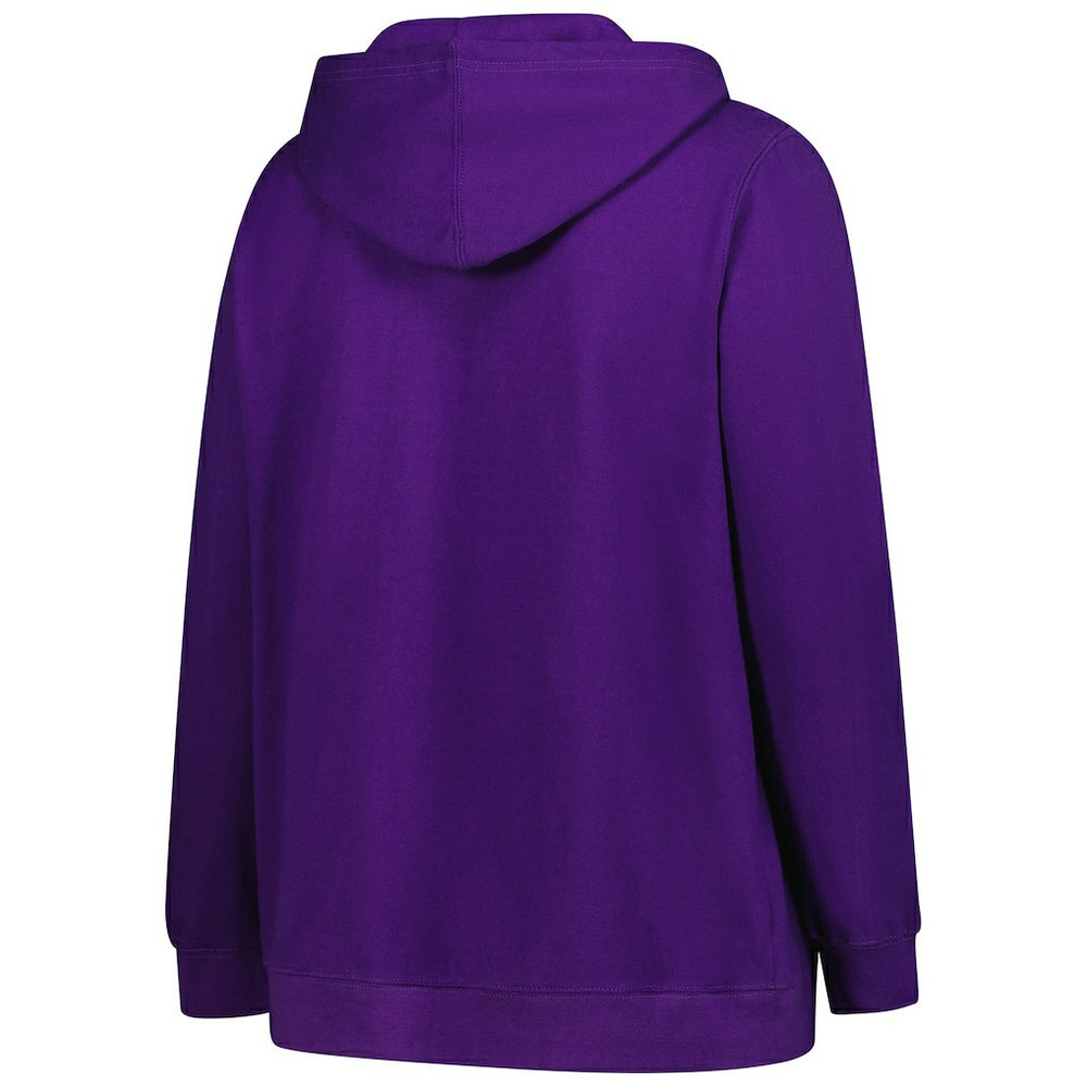 Minnesota Vikings Women's Plus Size V-Neck Pullover Hoodie - Purple cheap