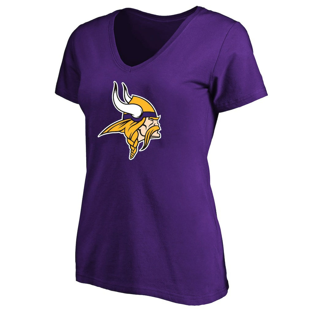 Minnesota Vikings Women's Plus Size V-Neck T-Shirt - Purple on sale