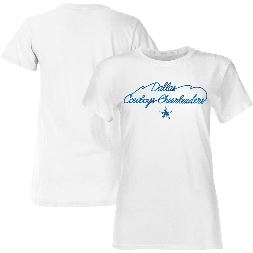 Dallas Cowboys Women's Thunderstruck Foil T-Shirt - White outlet