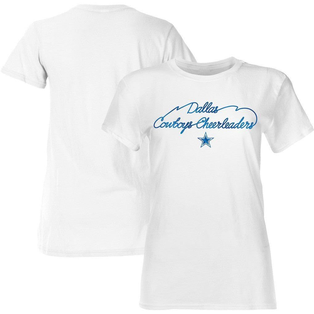 Dallas Cowboys Women's Thunderstruck Foil T-Shirt - White outlet