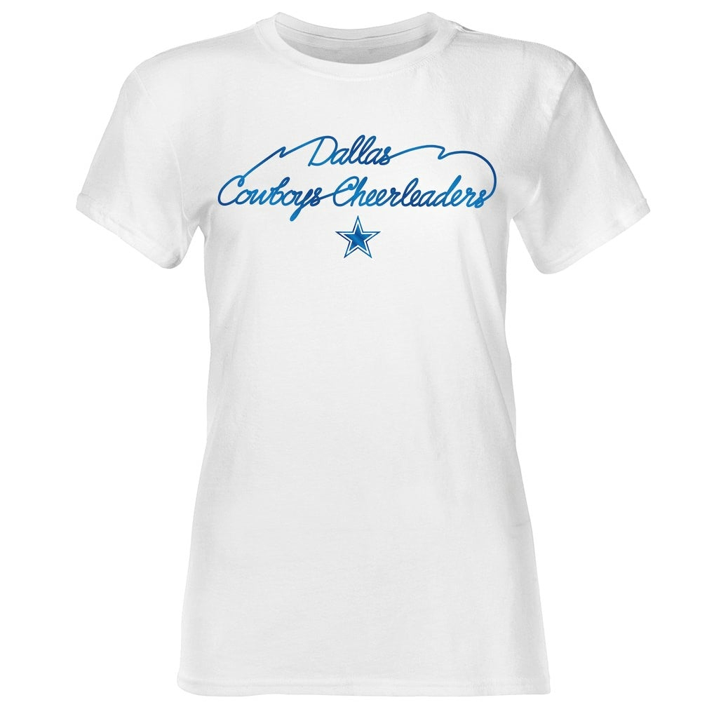 Dallas Cowboys Women's Thunderstruck Foil T-Shirt - White outlet