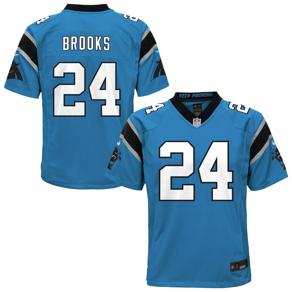 Jonathon Brooks Carolina Panthers Youth Game Jersey - Blue on sale