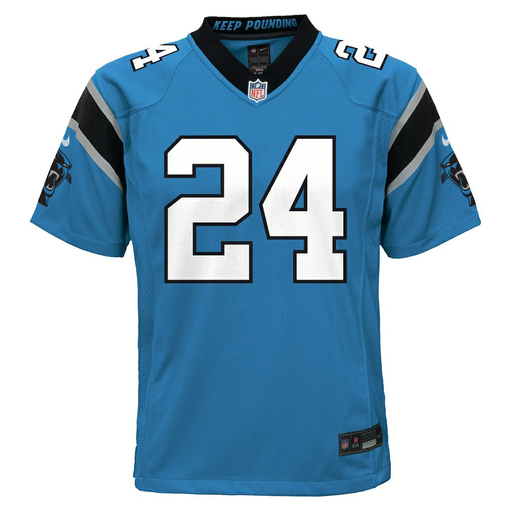 Jonathon Brooks Carolina Panthers Youth Game Jersey - Blue on sale