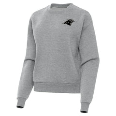 Carolina Panthers Antigua Women's Victory Pullover Sweatshirt - Heather Gray sale