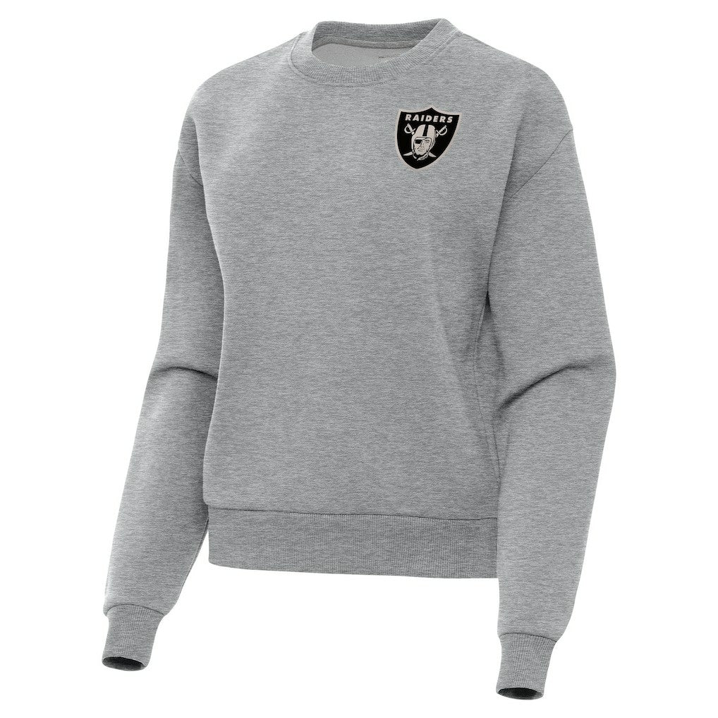 Las Vegas Raiders Antigua Women's Victory Pullover Sweatshirt - Heather Gray cheap
