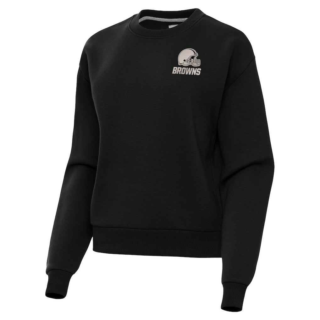 Cleveland Browns Antigua Women's Victory Pullover Sweatshirt - Black discount