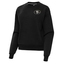 San Francisco 49ers Antigua Women's Victory Pullover Sweatshirt - Black for sale