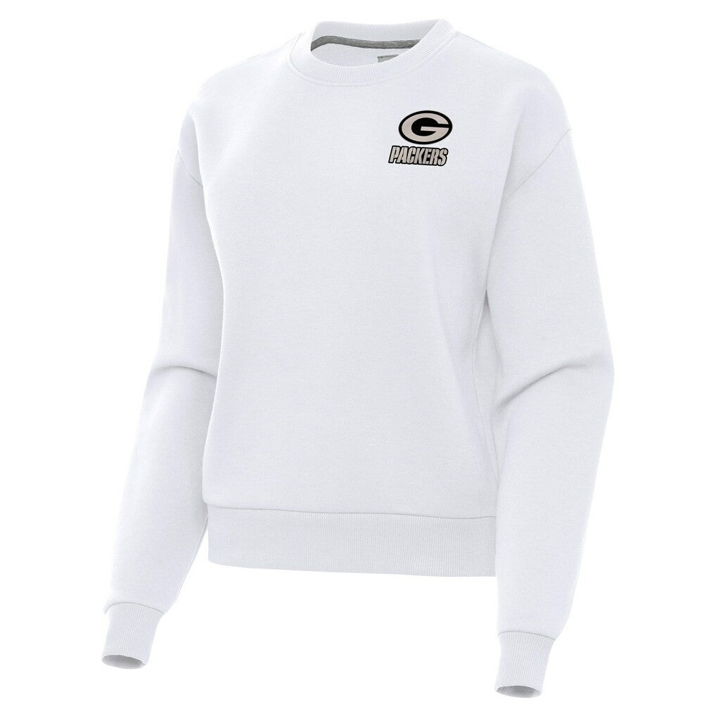 Green Bay Packers Antigua Women's Victory Pullover Sweatshirt - White sale
