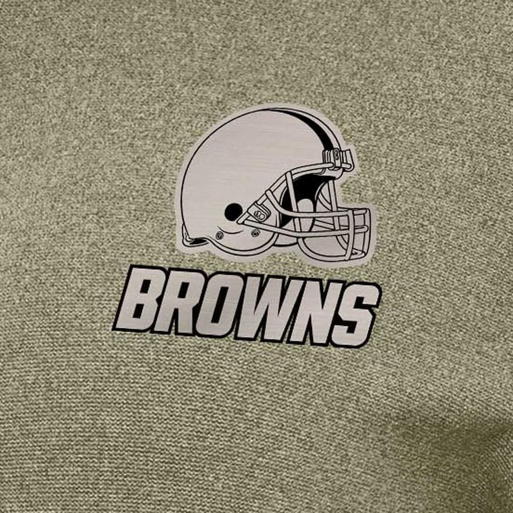Cleveland Browns Antigua Women's Crush Quarter-Zip Top - Olive on sale