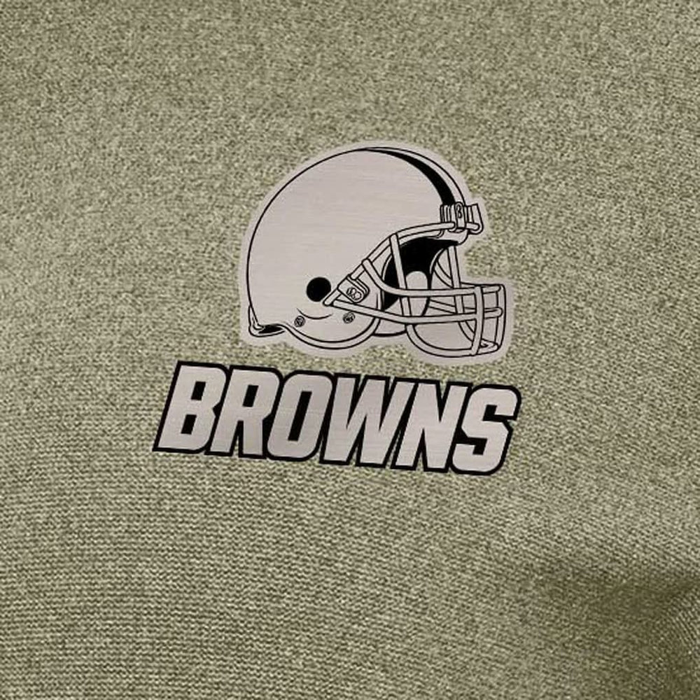 Cleveland Browns Antigua Women's Crush Quarter-Zip Top - Olive on sale