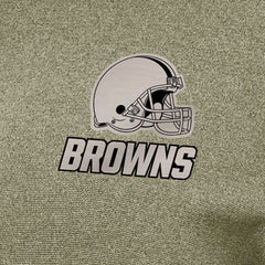 Cleveland Browns Antigua Women's Crush Quarter-Zip Top - Olive on sale