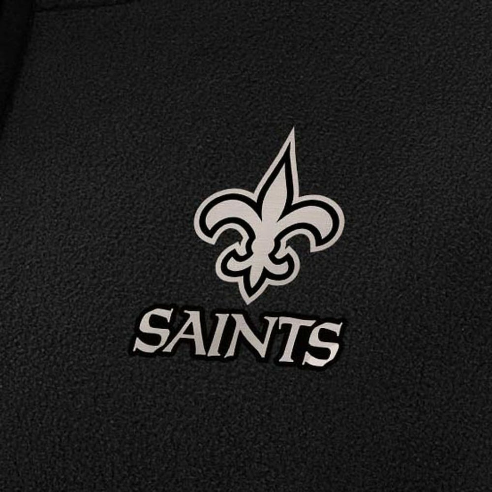 New Orleans Saints Antigua Women's Brushed Carbon Figure Half-Zip Pullover Sweatshirt – Black online