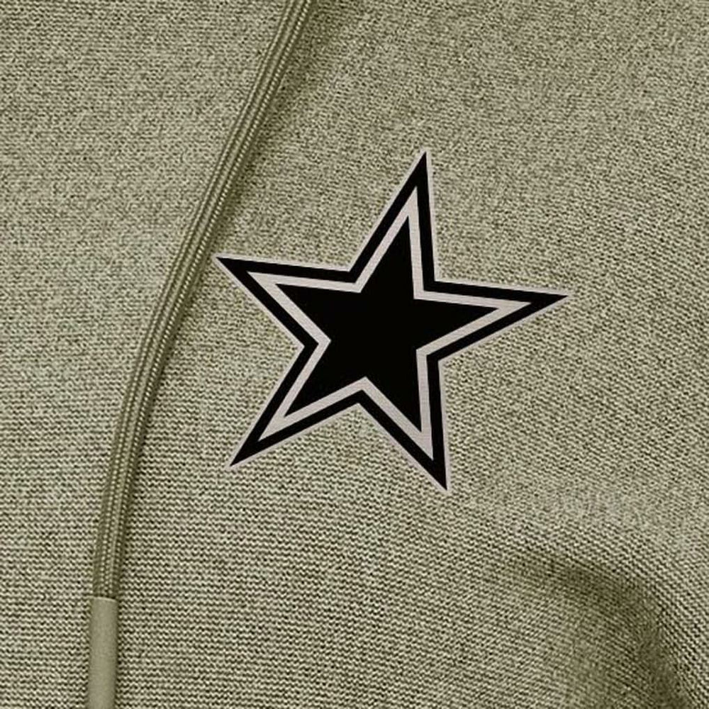 Dallas Cowboys Antigua Women's Justice Pullover Hoodie - Olive discount
