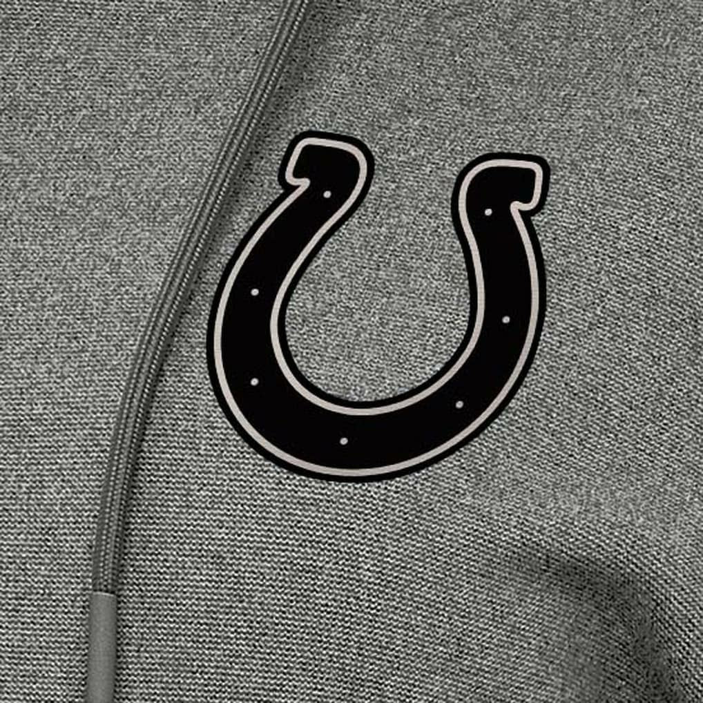 Indianapolis Colts Antigua Women's Justice Pullover Hoodie - Heather Black outlet