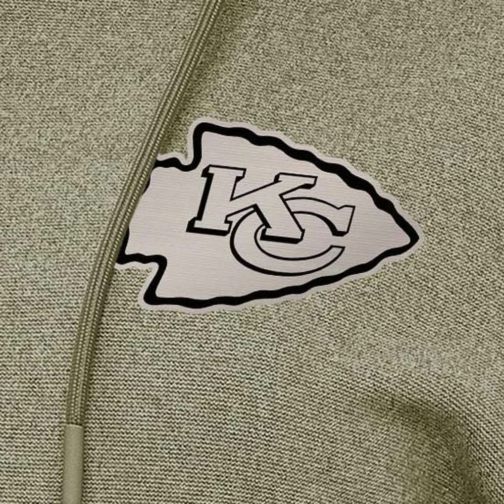 Kansas City Chiefs Antigua Women's Justice Pullover Hoodie - Olive sale