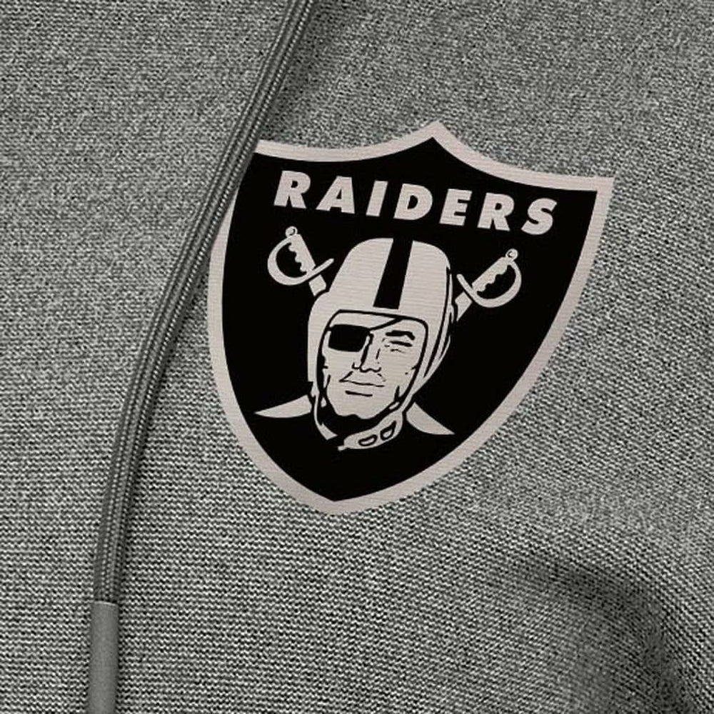 Las Vegas Raiders Antigua Women's Justice Pullover Hoodie - Heather Black on sale
