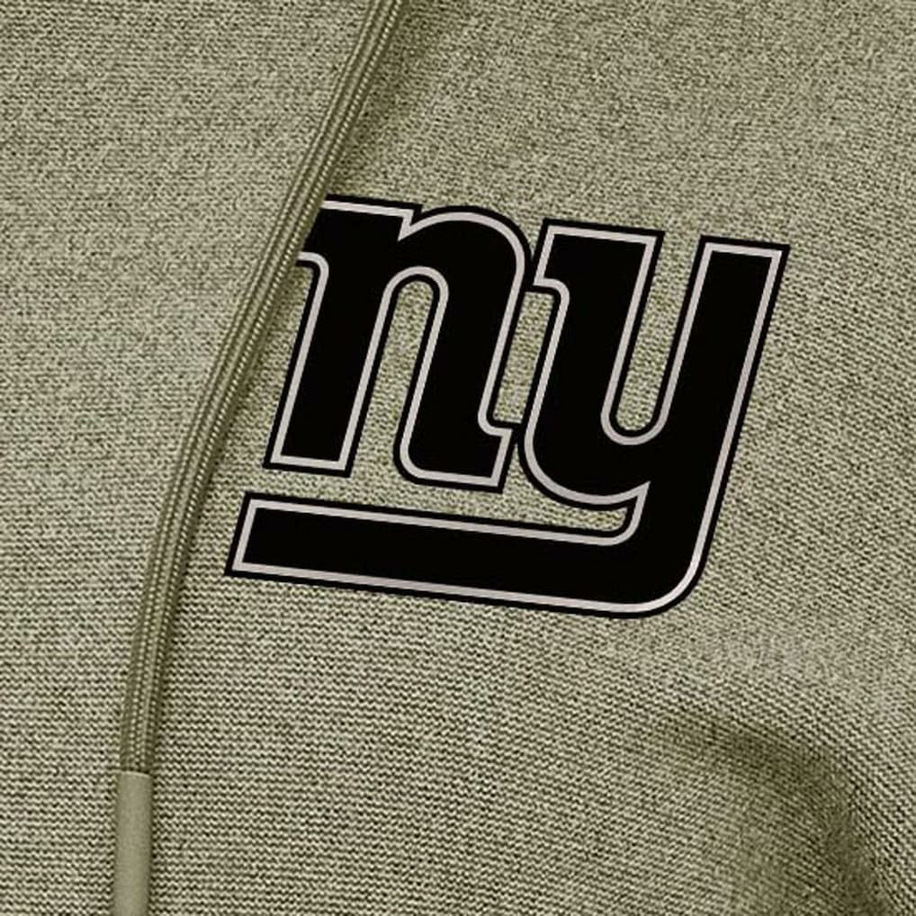 New York Giants Antigua Women's Justice Pullover Hoodie - Olive online