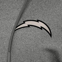 Los Angeles Chargers Antigua Women's Justice Pullover Hoodie - Heather Black cheap