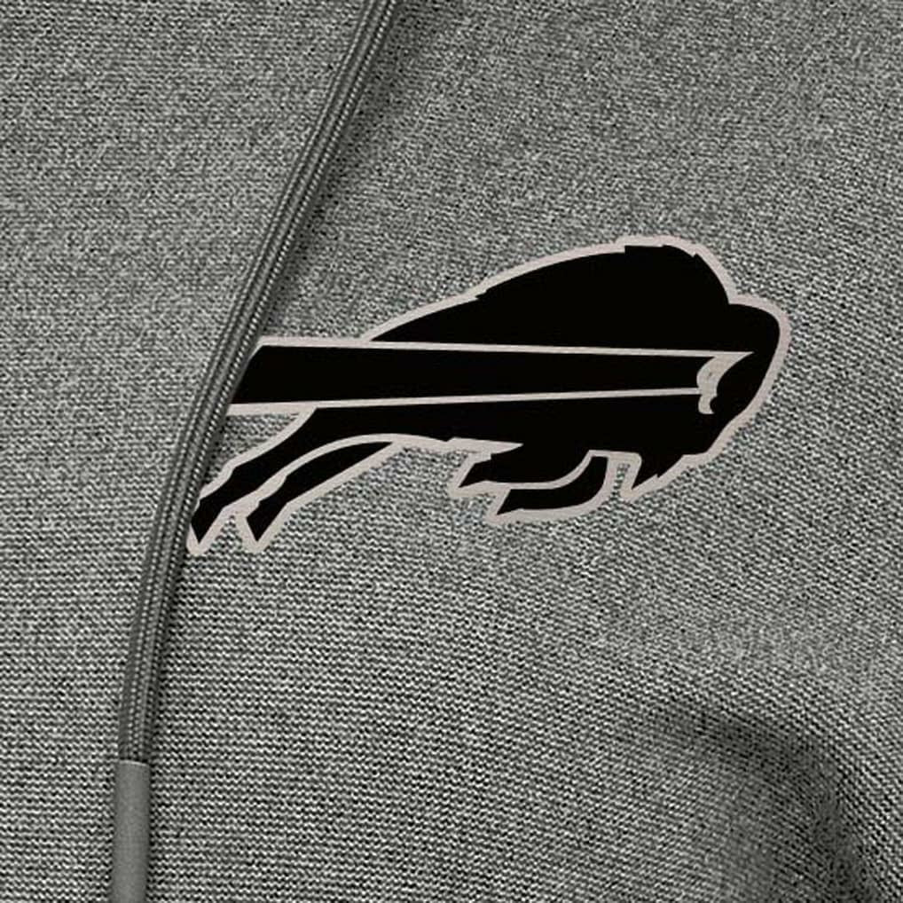 Buffalo Bills Antigua Women's Justice Pullover Hoodie - Heather Black outlet