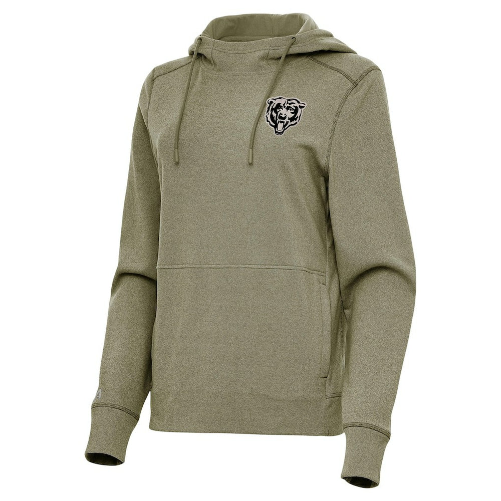 Chicago Bears Antigua Women's Justice Pullover Hoodie - Olive outlet