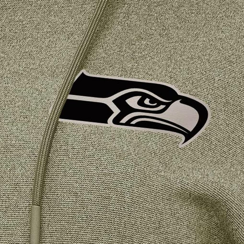 Seattle Seahawks Antigua Women's Justice Pullover Hoodie - Olive on sale