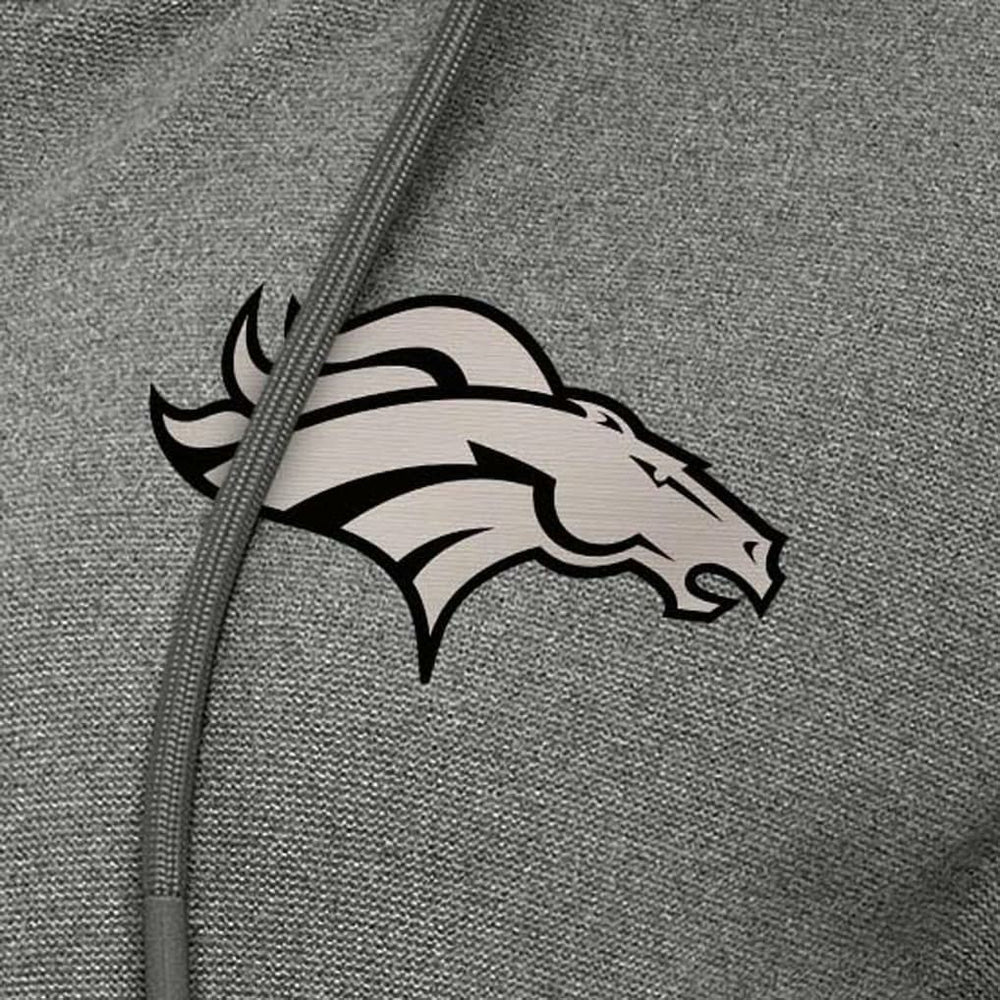 Denver Broncos Antigua Women's Seeker Full-Zip Hoodie Jacket - Heather Black on sale