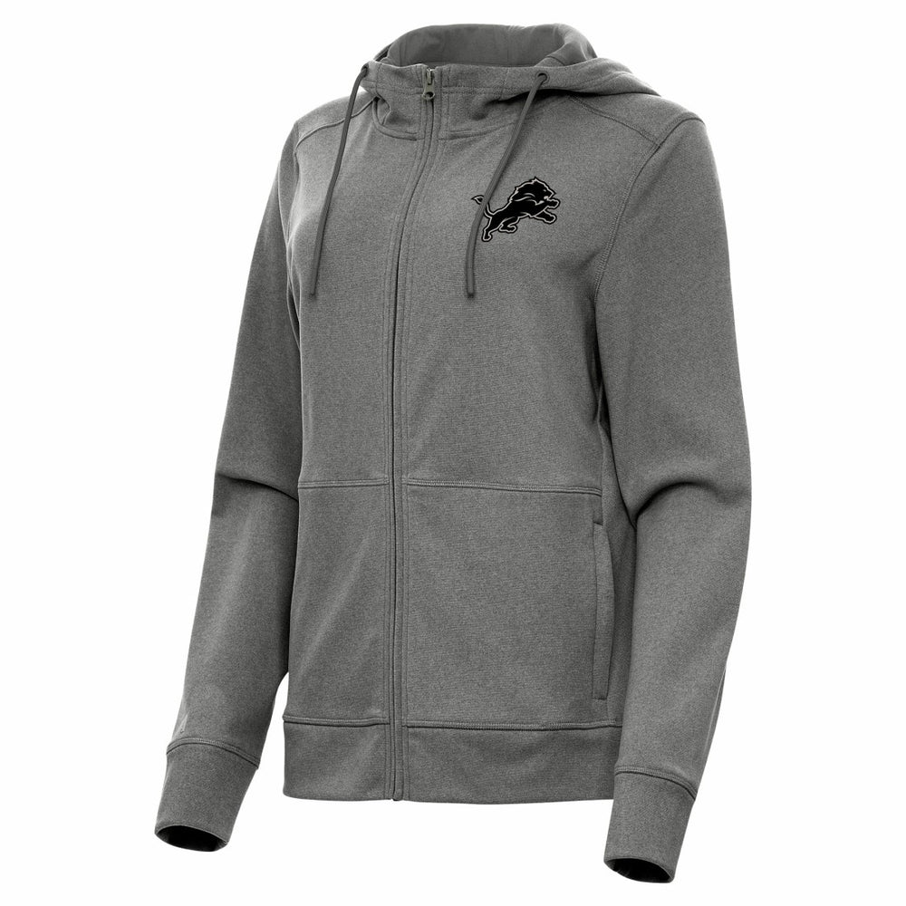 Detroit Lions Antigua Women's Seeker Full-Zip Hoodie Jacket - Heather Black on sale