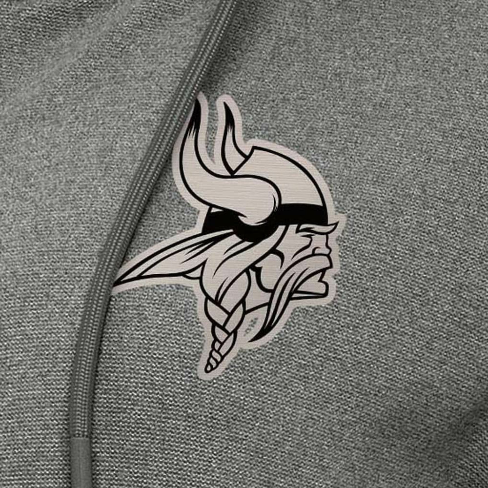 Minnesota Vikings Antigua Women's Seeker Full-Zip Hoodie Jacket - Heather Black outlet