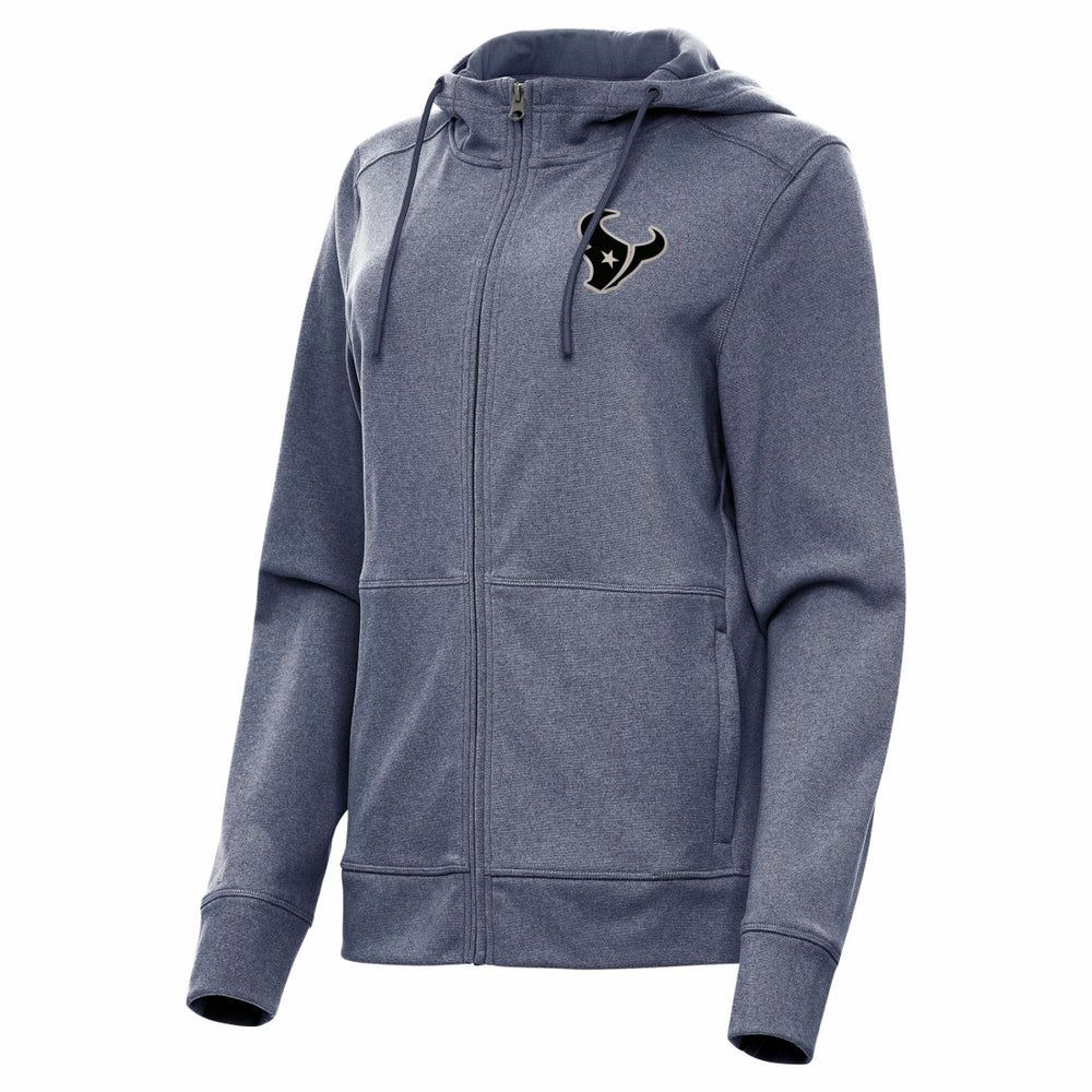 Houston Texans Antigua Women's Seeker Full-Zip Hoodie Jacket - Heather Navy outlet